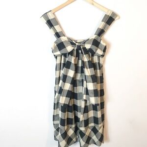 A & J Buffalo Plaid Mini Dress Coquette Cottegecore